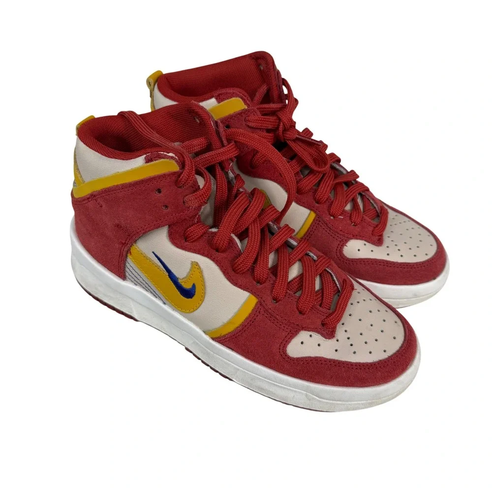 Nike‎ Dunk High Up Cinnabar Red Sail Yellow Womens Size 8 DH3718-600 Mens 6.5